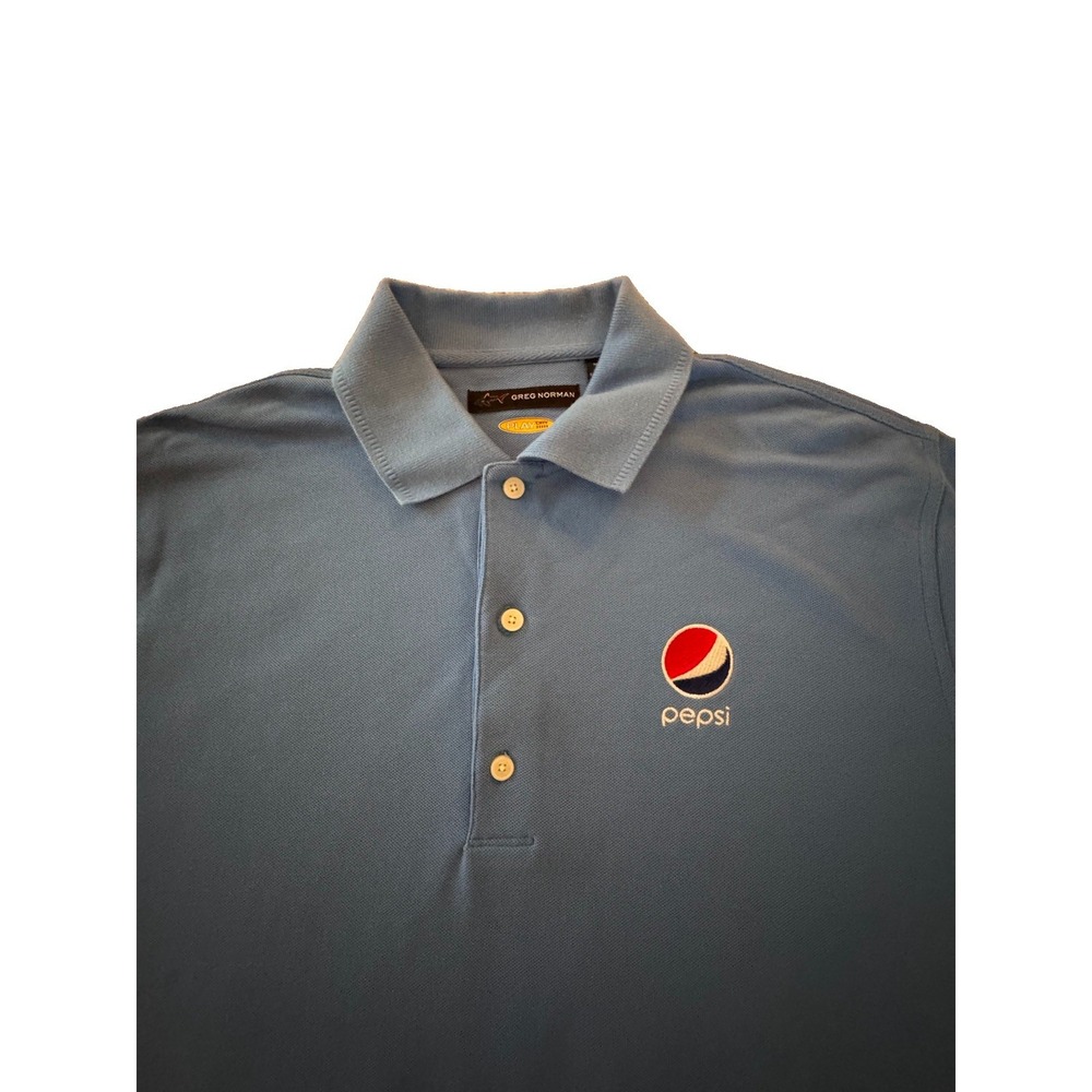 Greg Norman Pepsi mens polo shirt Blue - Size Medium